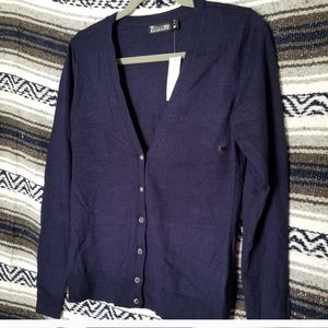 New dark blue cardigan